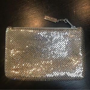 NWT-Whiting & Davis Silver Mesh Clutch or Cosmetic Purse
